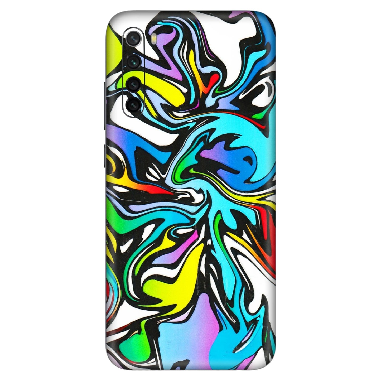 Xiaomi Redmi Phone Skins (All Models) - Abstract Colour Paints - 3D Embossed Finish (L-271) Redmi Note 8