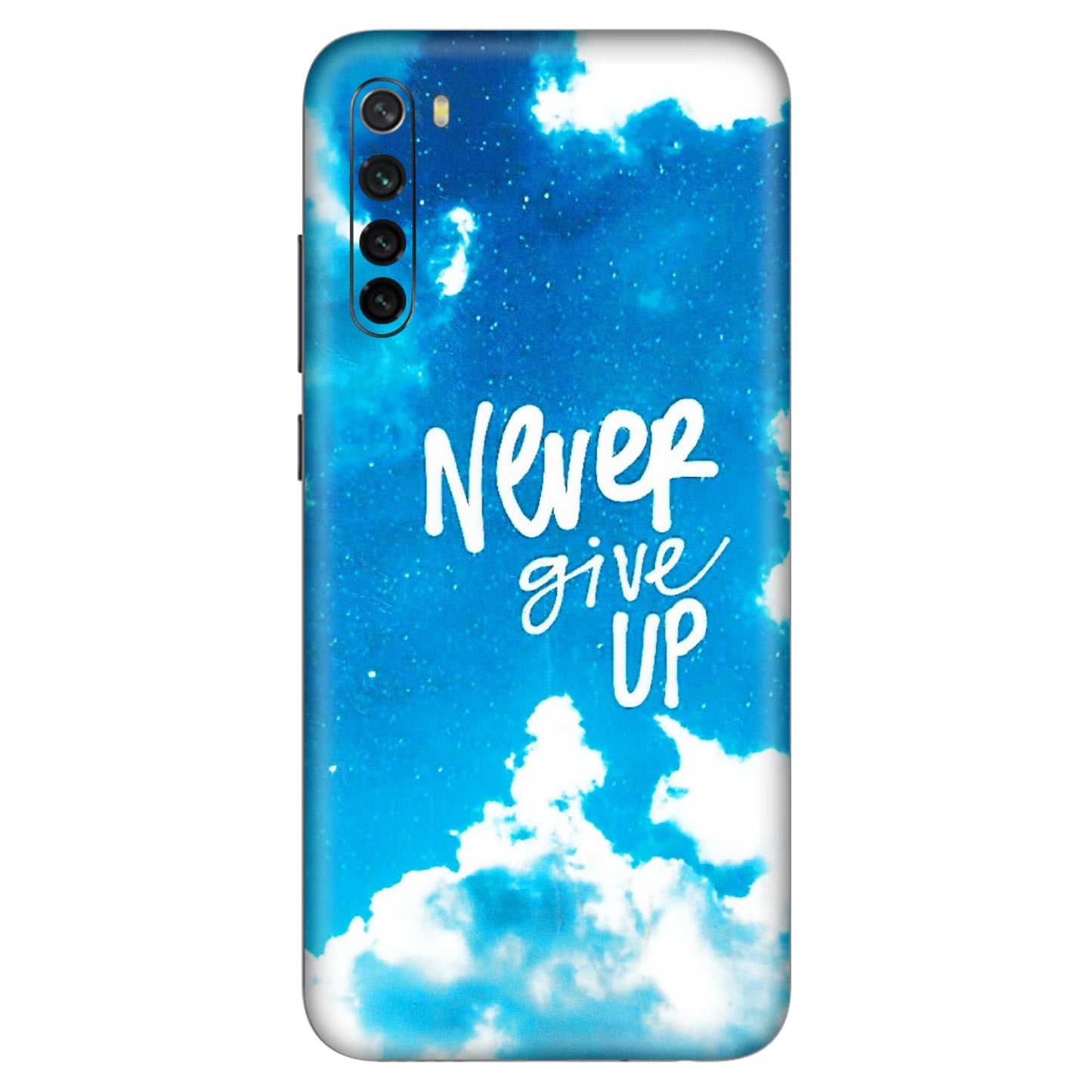 Xiaomi Redmi Phone Skins (All Models) - Never Give Up - 3D Embossed Finish (L-279) Redmi Note 8