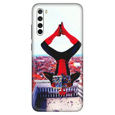 Xiaomi Redmi Phone Skins (All Models) - Spiderman Hanging - 3D Embossed Finish (L-53) Redmi Note 8