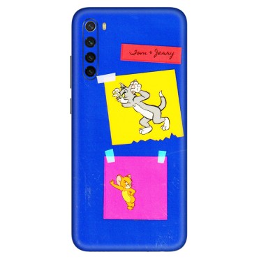 Xiaomi Redmi Phone Skins (All Models) - Tom N Jerry Sticky Notes - 3D Embossed Finish (L-88) Redmi Note 8