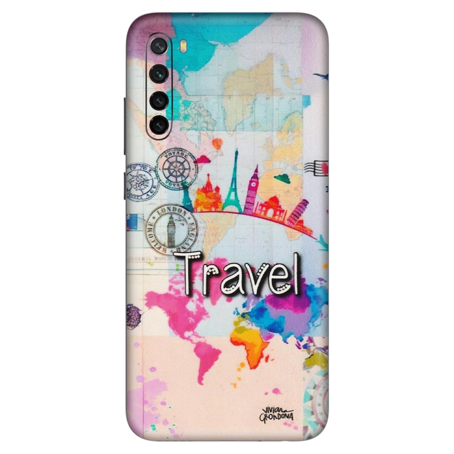 Xiaomi Redmi Phone Skins (All Models) - Travel The Wonders - Matte Finish (M-108) Redmi Note 8