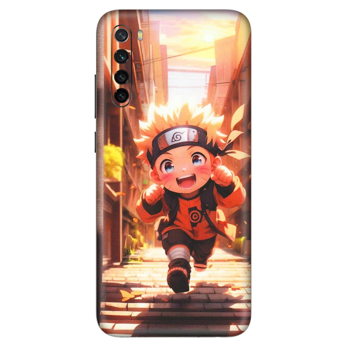 Xiaomi Redmi Phone Skins (All Models) - Naruto Cute Toon Running - Matte Finish (M-04) Redmi Note 8