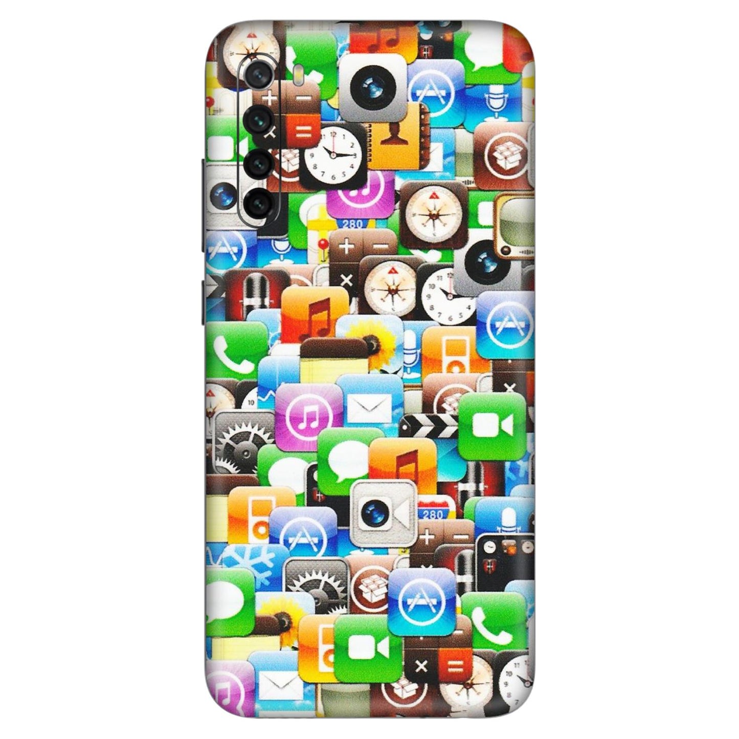 Xiaomi Redmi Phone Skins (All Models) - All Apple Icons - Matte Finish (M-93) Redmi Note 8