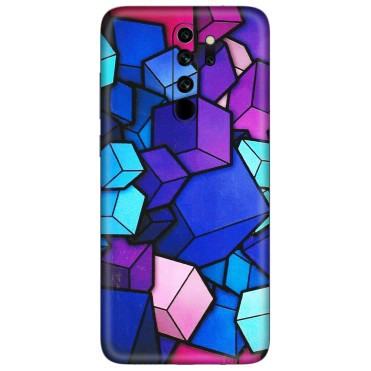 Xiaomi Redmi Phone Skins (All Models) - Cube Doodle - 3D Embossed Finish (L-141) Redmi Note 8 Pro