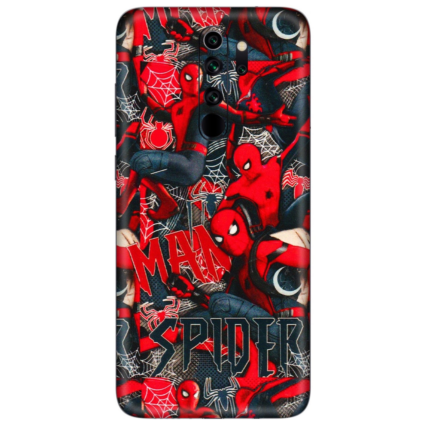 Xiaomi Redmi Phone Skins (All Models) - SpiderMan Cool - 3D Embossed Finish (L-188) Redmi Note 8 Pro