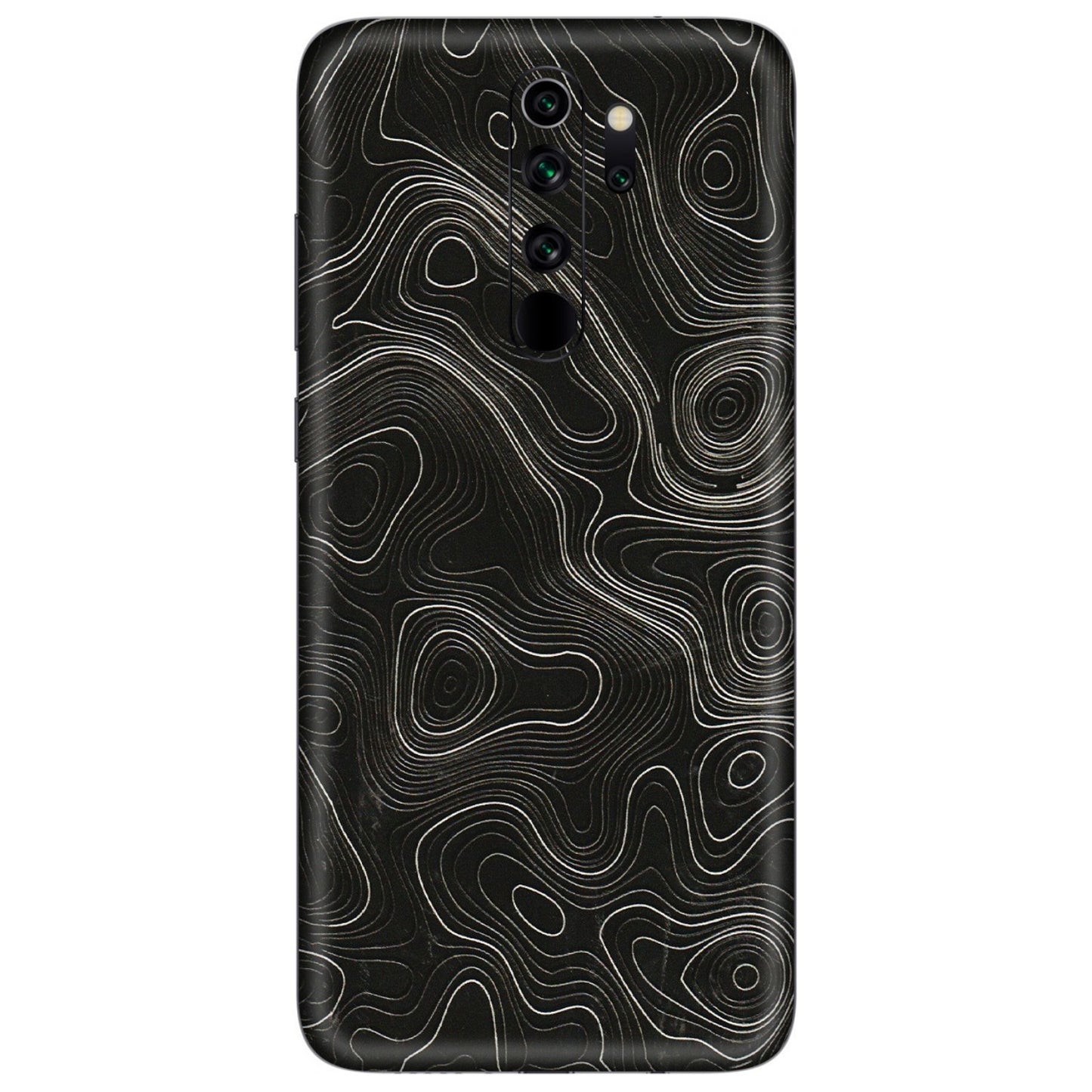 Xiaomi Redmi Phone Skins (All Models) - Black Swirl - 3D Embossed Finish (L-196) Redmi Note 8 Pro