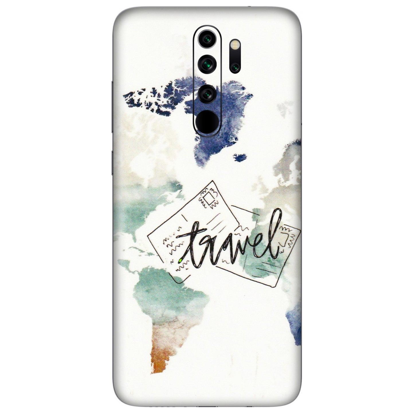 Xiaomi Redmi Phone Skins (All Models) - Travel The World - 3D Embossed Finish (L-232) Redmi Note 8 Pro