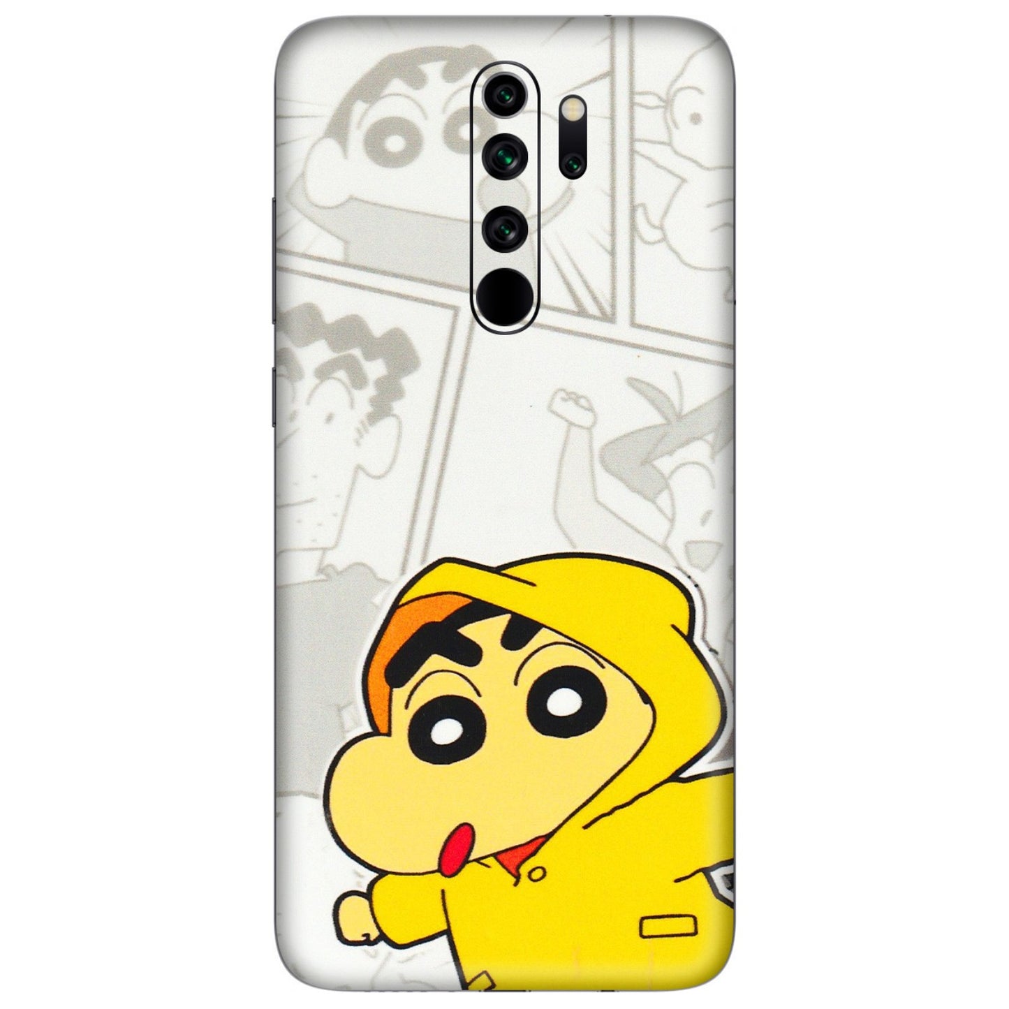 Xiaomi Redmi Phone Skins (All Models) - Yellow Shinchan Comic - 3D Embossed Finish (L-246) Redmi Note 8 Pro