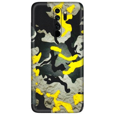 Xiaomi Redmi Phone Skins (All Models) - Yellow Camouflage - 3D Embossed Finish (L-61) Redmi Note 8 Pro