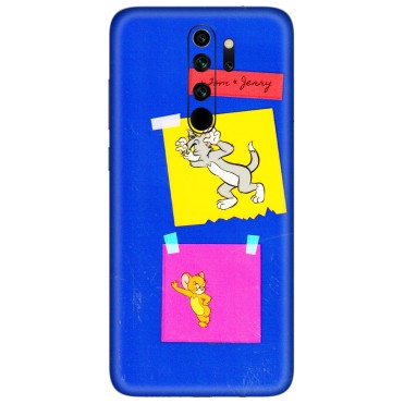 Xiaomi Redmi Phone Skins (All Models) - Tom N Jerry Sticky Notes - 3D Embossed Finish (L-88) Redmi Note 8 Pro
