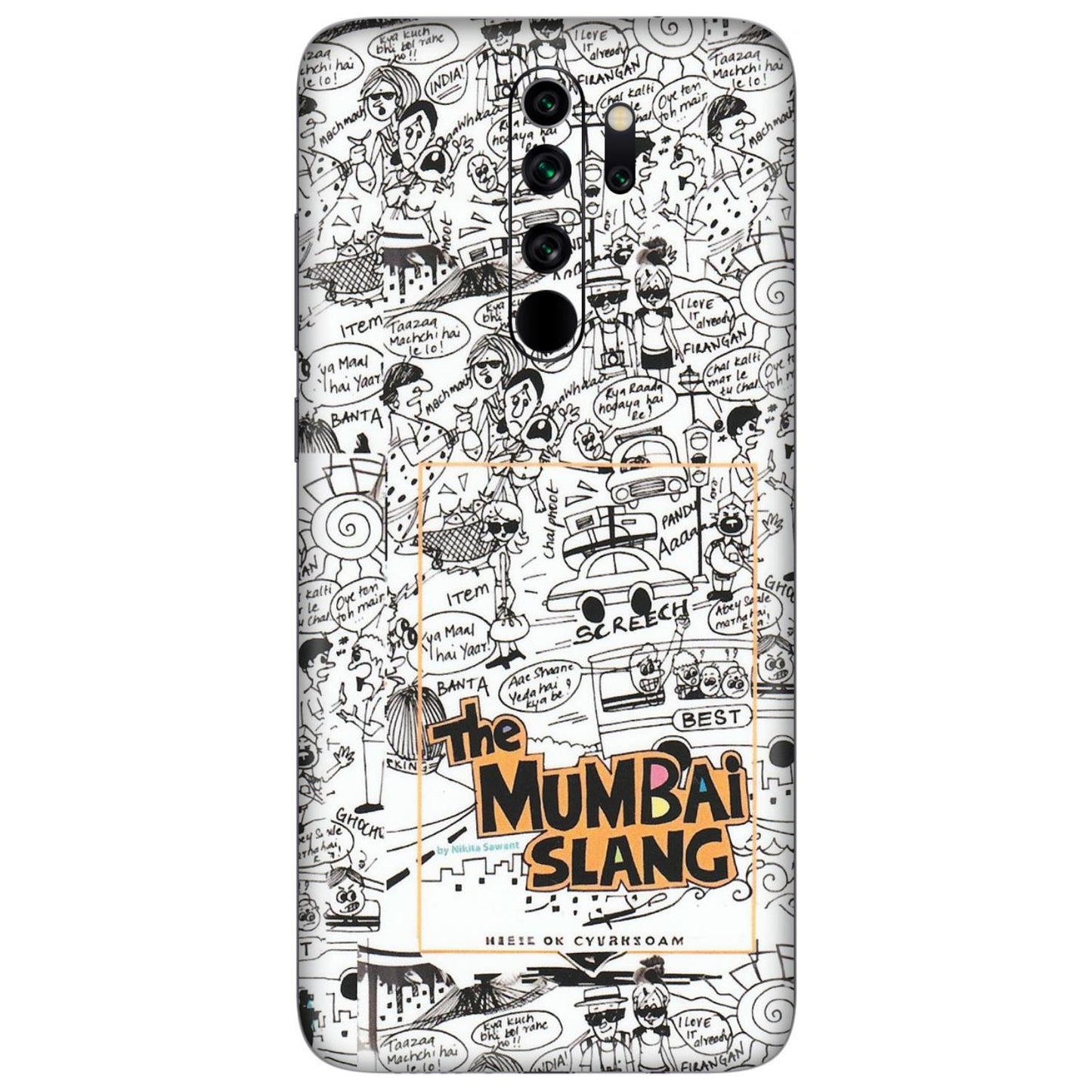 Xiaomi Redmi Phone Skins (All Models) - The Mumbai Slang - Matte Finish (M-142) Redmi Note 8 Pro