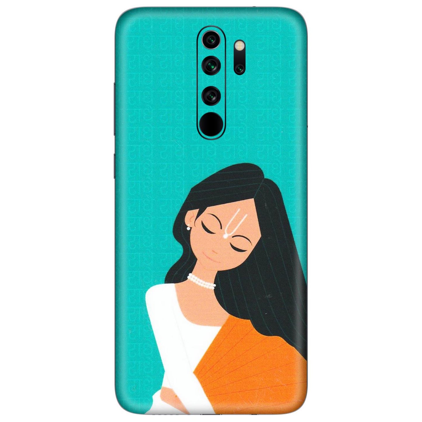 Xiaomi Redmi Phone Skins (All Models) - Radhe Radhe With Hindu Symbol - Matte Finish (M-164) Redmi Note 8 Pro