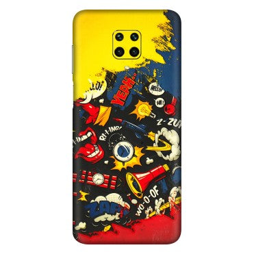 Xiaomi Redmi Phone Skins (All Models) - Pacific Doodle Art - 3D Embossed Finish (L-120) Redmi Note 9 Pro Max