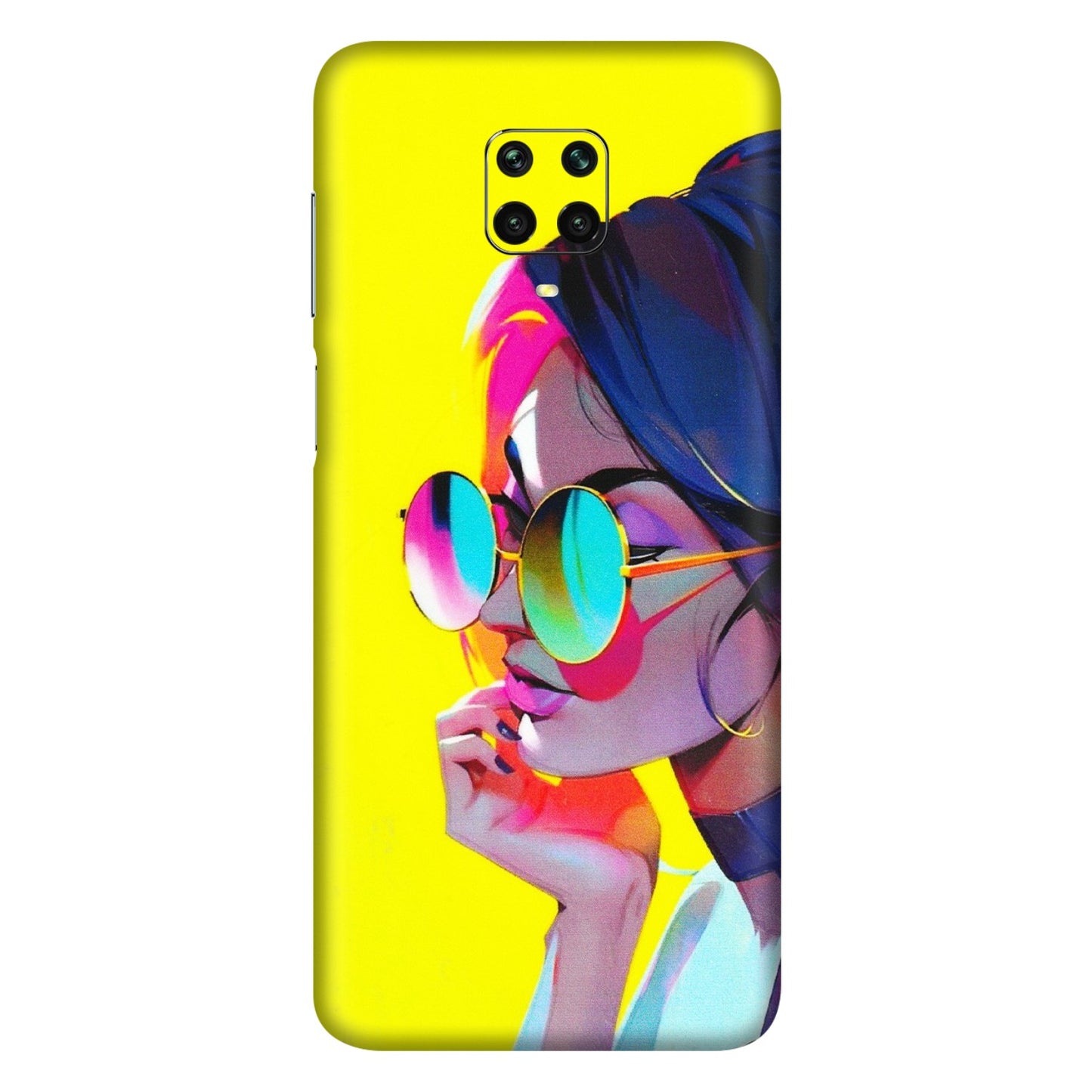 Xiaomi Redmi Phone Skins (All Models) - Bold Stylish Girl - 3D Embossed Finish (L-222) Redmi Note 9 Pro Max