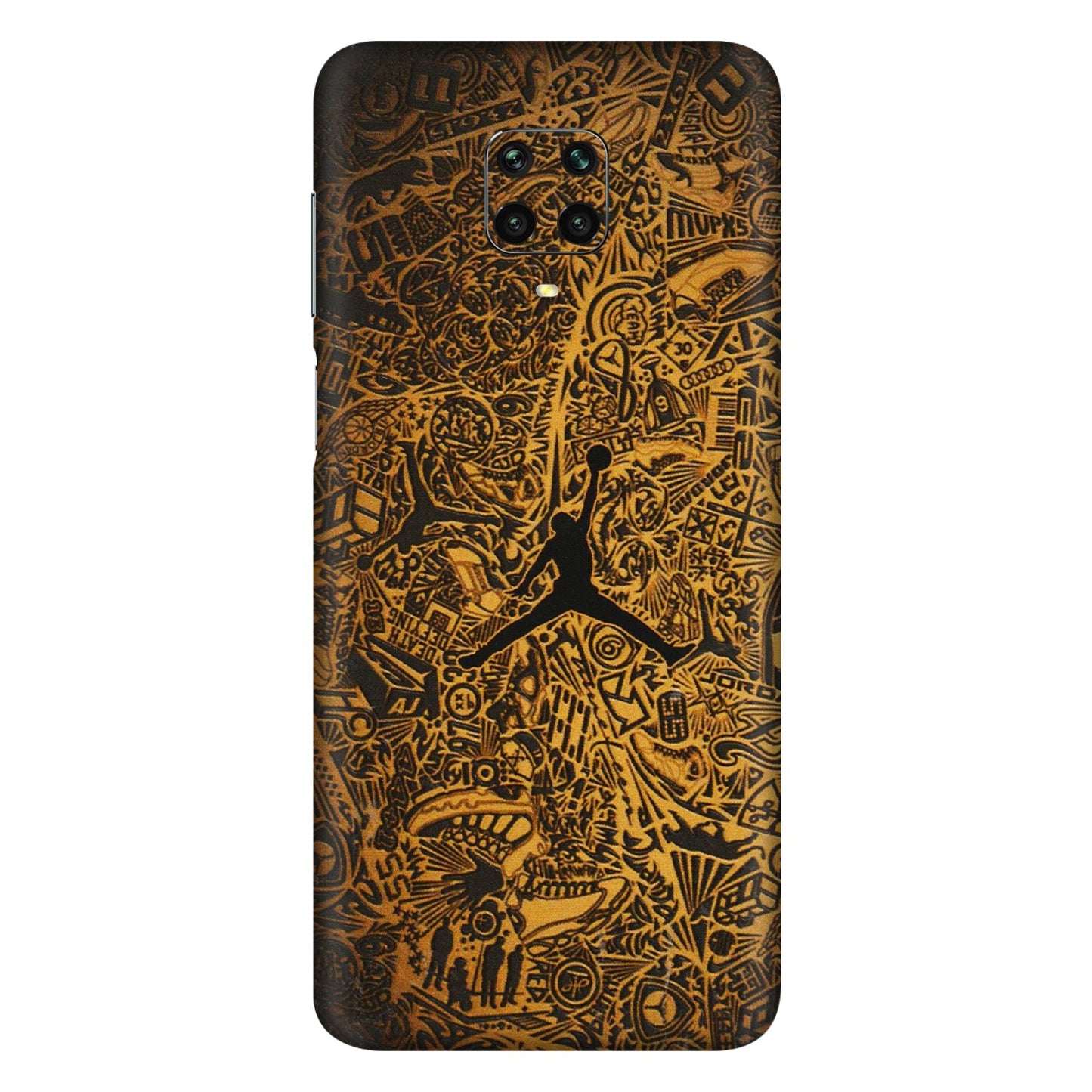 Xiaomi Redmi Phone Skins (All Models) - Premium Gold Basketball Player - 3D Embossed Finish (L-236) Redmi Note 9 Pro Max