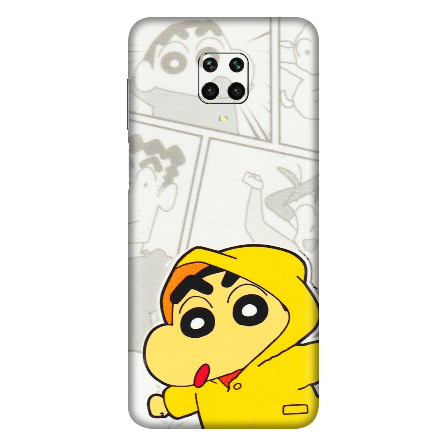 Xiaomi Redmi Phone Skins (All Models) - Yellow Shinchan Comic - 3D Embossed Finish (L-246) Redmi Note 9 Pro Max