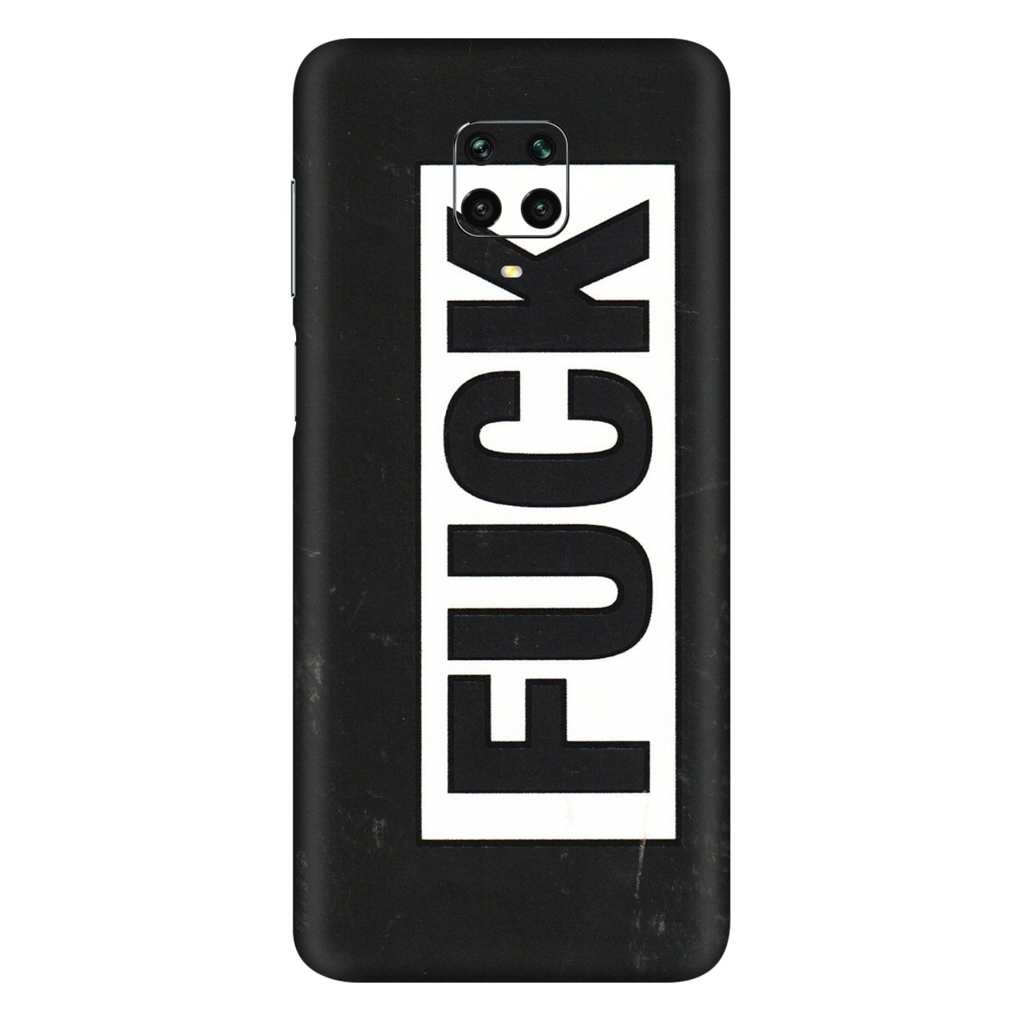 Xiaomi Redmi Phone Skins (All Models) - The F Word - 3D Embossed Finish (L-255) Redmi Note 9 Pro Max