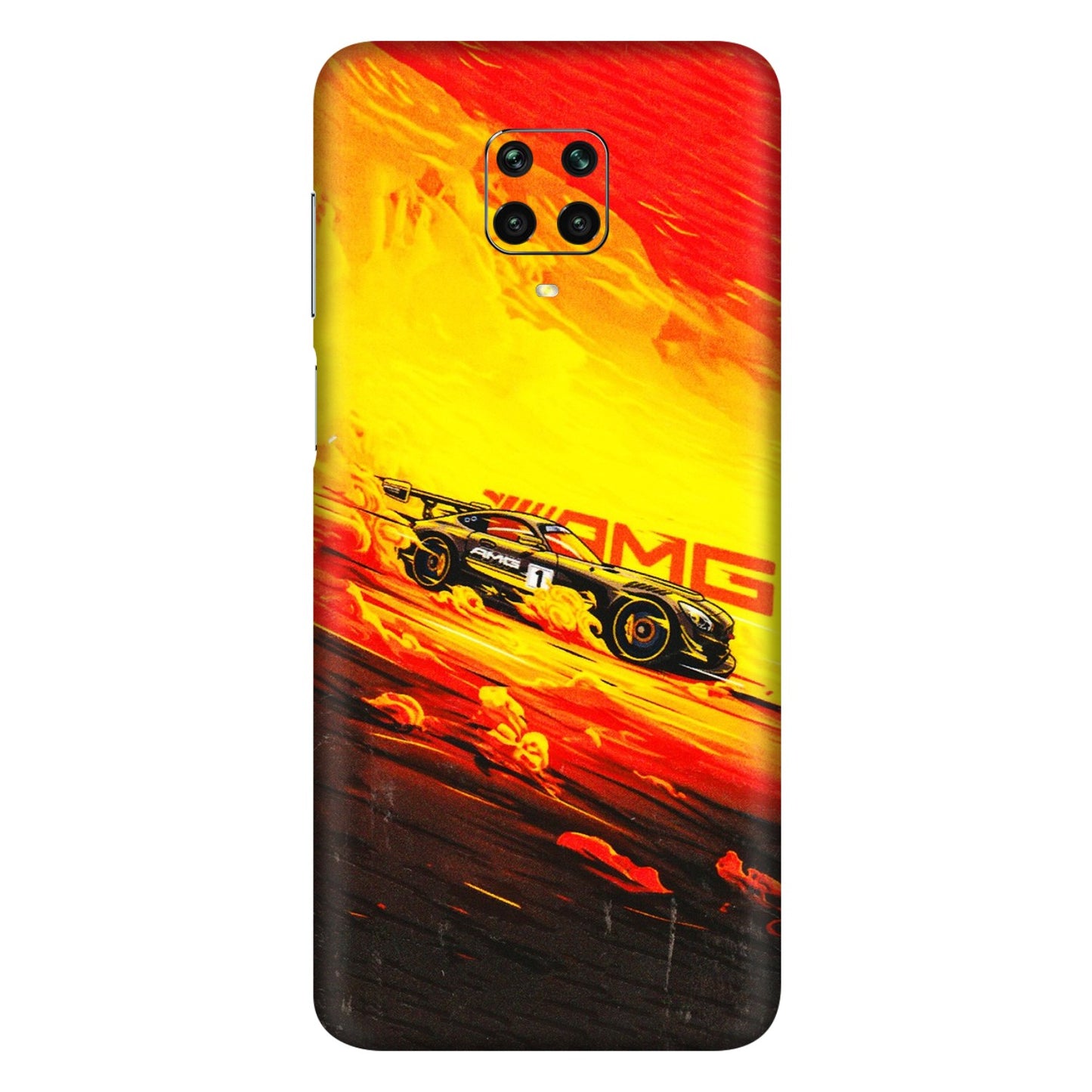 Xiaomi Redmi Phone Skins (All Models) - AMG Car Speed Cover - 3D Embossed Finish (L-256) Redmi Note 9 Pro Max