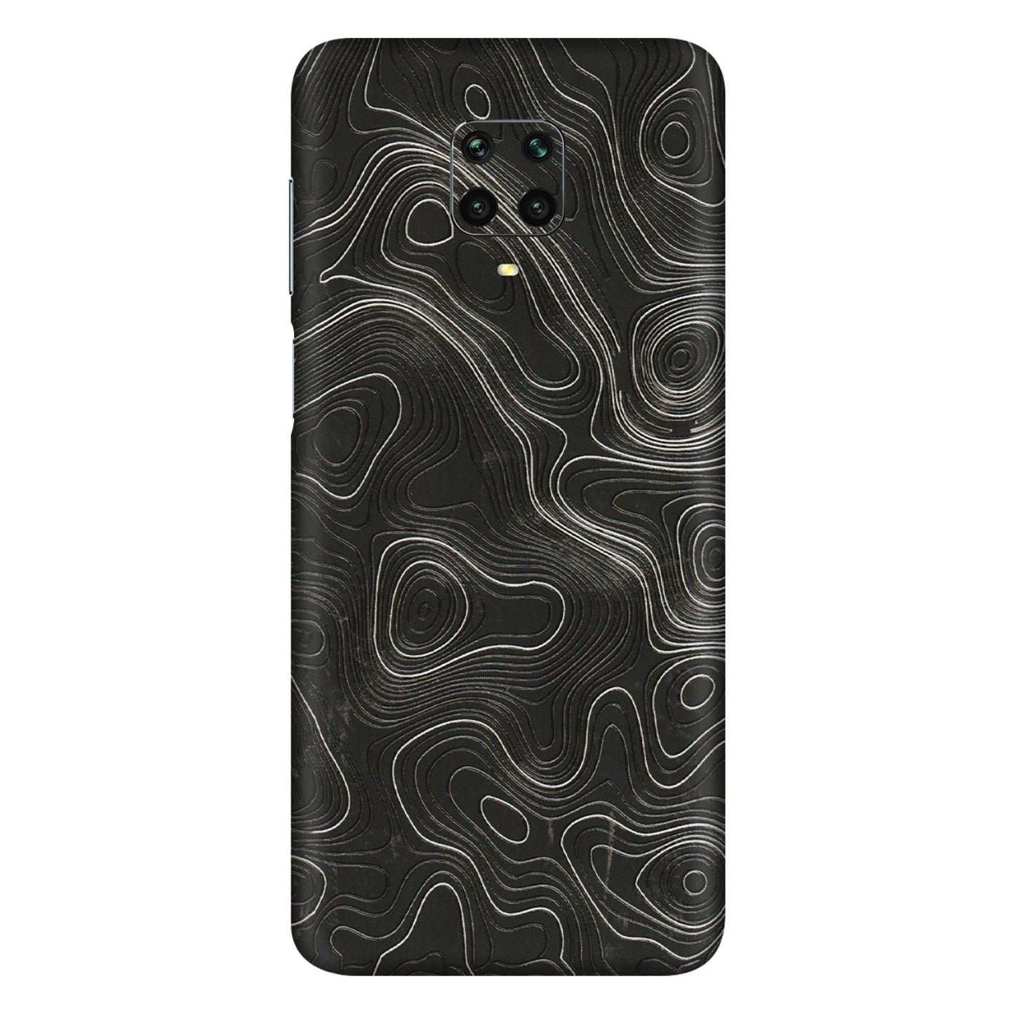 Xiaomi Redmi Phone Skins (All Models) - Abstract White Line Map - 3D Embossed Finish (L-269) Redmi Note 9 Pro Max