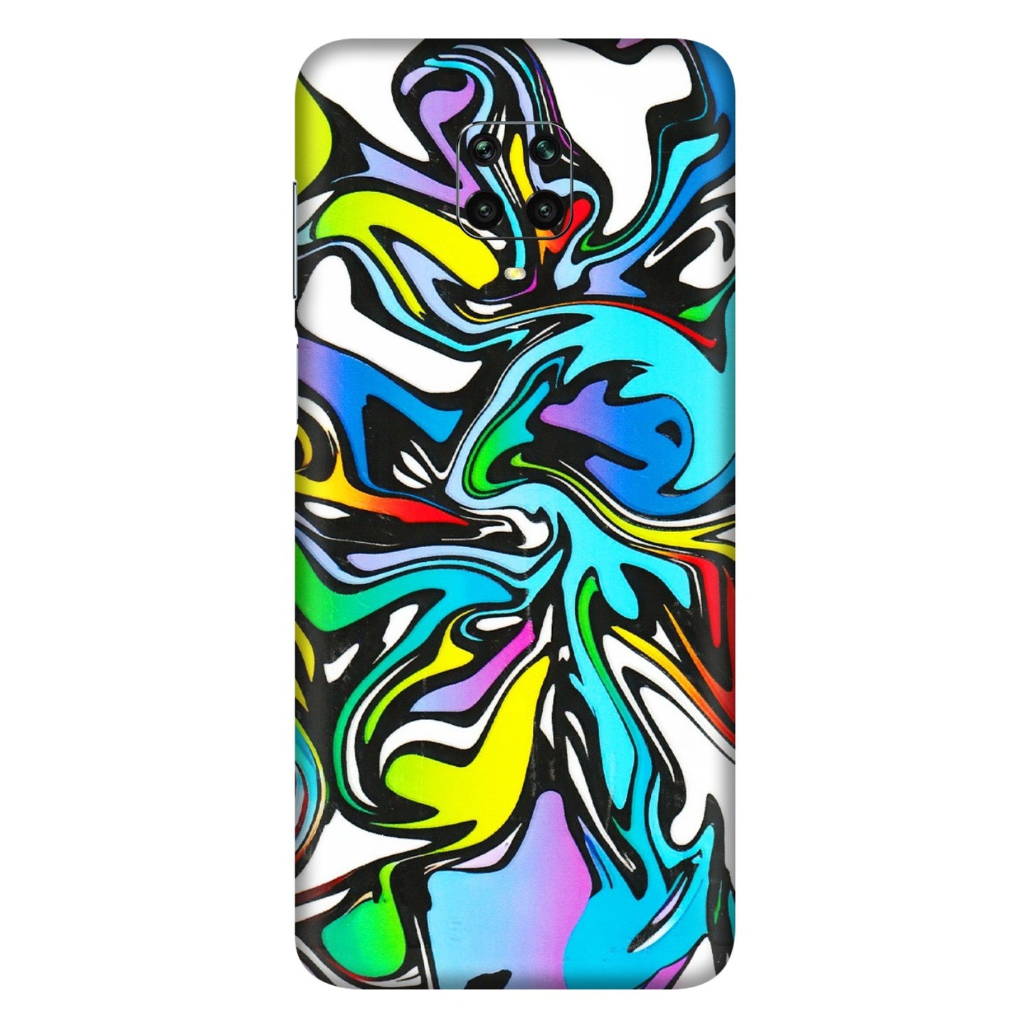 Xiaomi Redmi Phone Skins (All Models) - Abstract Colour Paints - 3D Embossed Finish (L-271) Redmi Note 9 Pro Max