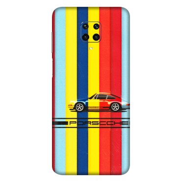 Xiaomi Redmi Phone Skins (All Models) - Multicolour Porche - 3D Embossed Finish (L-39) Redmi Note 9 Pro Max