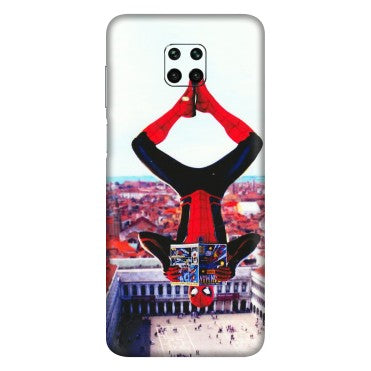 Xiaomi Redmi Phone Skins (All Models) - Spiderman Hanging - 3D Embossed Finish (L-53) Redmi Note 9 Pro Max
