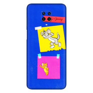 Xiaomi Redmi Phone Skins (All Models) - Tom N Jerry Sticky Notes - 3D Embossed Finish (L-88) Redmi Note 9 Pro Max