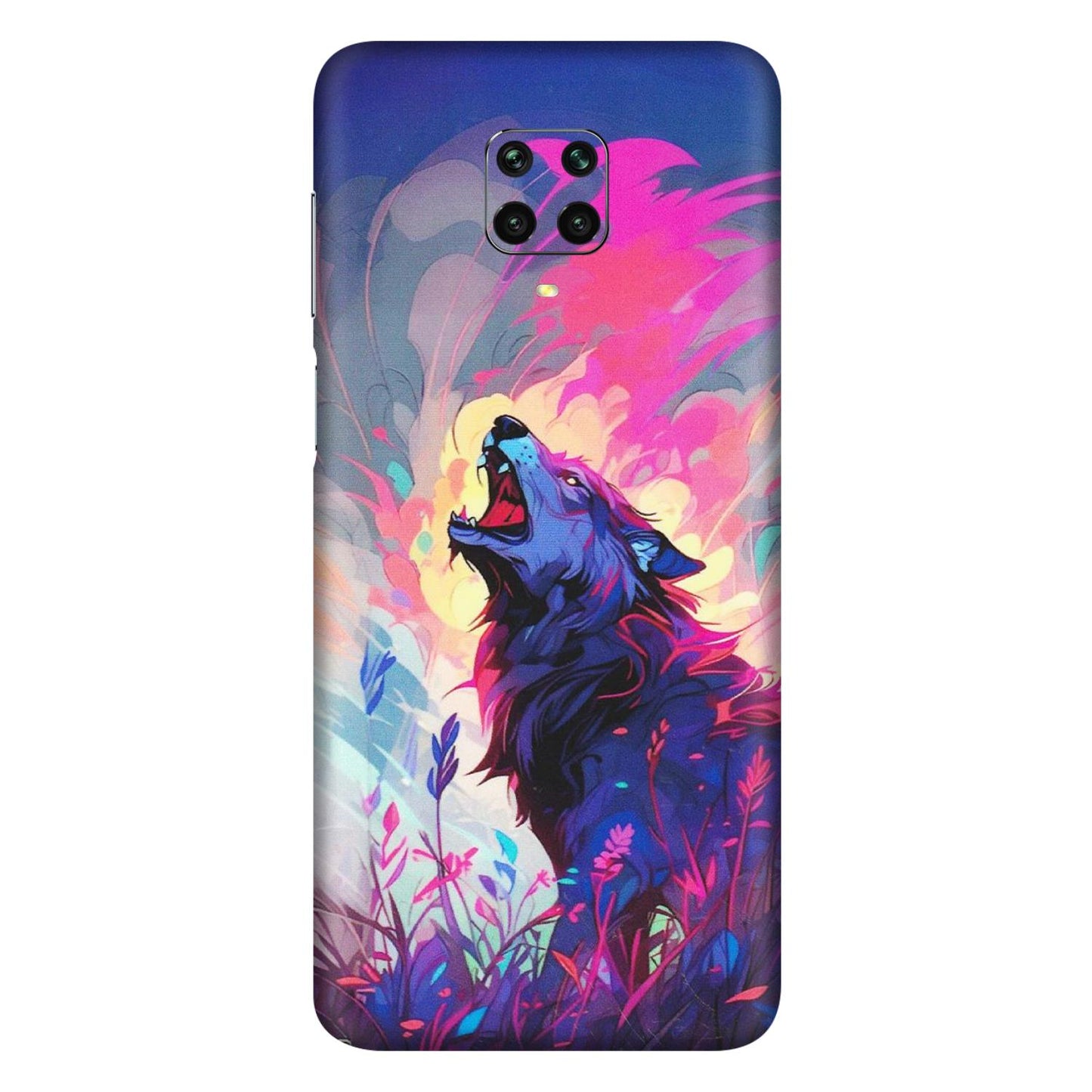 Xiaomi Redmi Phone Skins (All Models) - New Wild Wolf Abstract - Matte Finish (M-125) Redmi Note 9 Pro Max