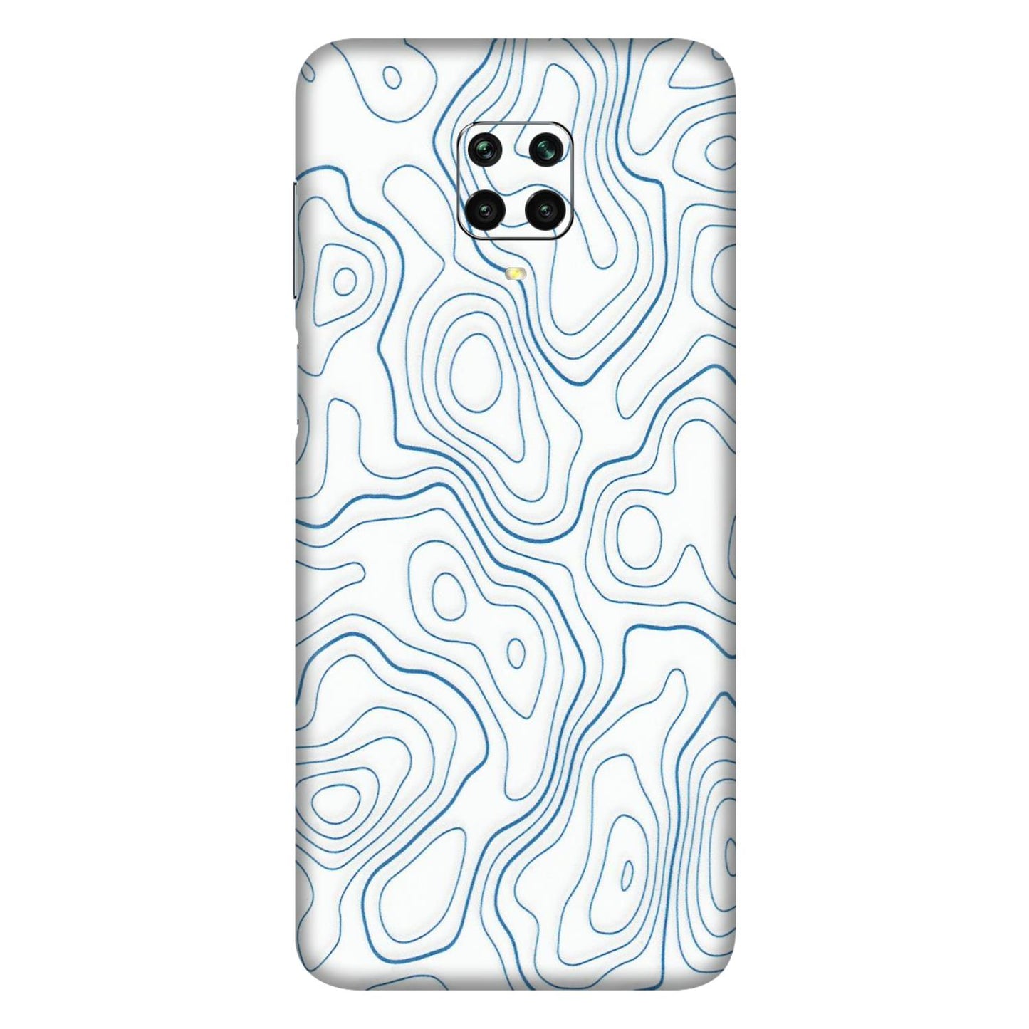 Xiaomi Redmi Phone Skins (All Models) - Blue And White Swirls - Matte Finish (M-139) Redmi Note 9 Pro Max