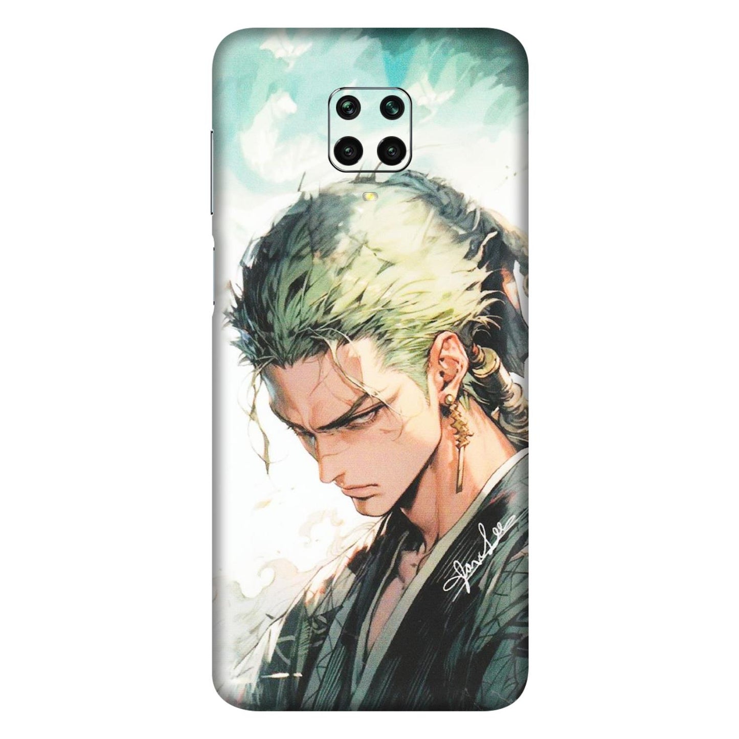 Xiaomi Redmi Phone Skins (All Models) - Pirate Hunter One Piece Anime - Matte Finish (M-157) Redmi Note 9 Pro Max