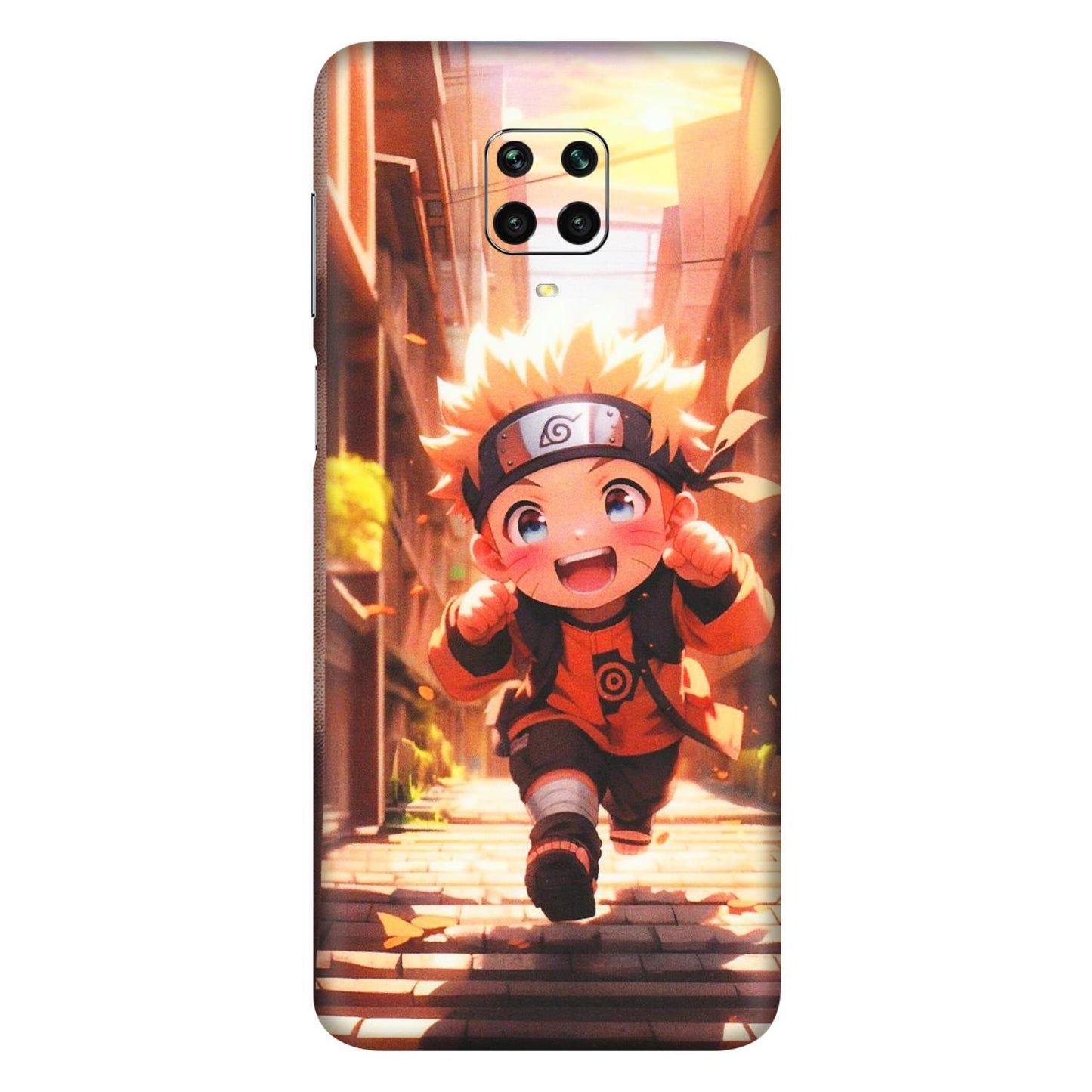 Xiaomi Redmi Phone Skins (All Models) - Naruto Cute Toon Running - Matte Finish (M-04) Redmi Note 9 Pro Max