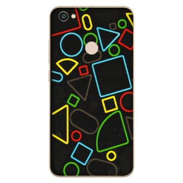 Xiaomi Redmi Phone Skins (All Models) - Black Shapes - 3D Embossed Finish (L-131) Redmi Y1