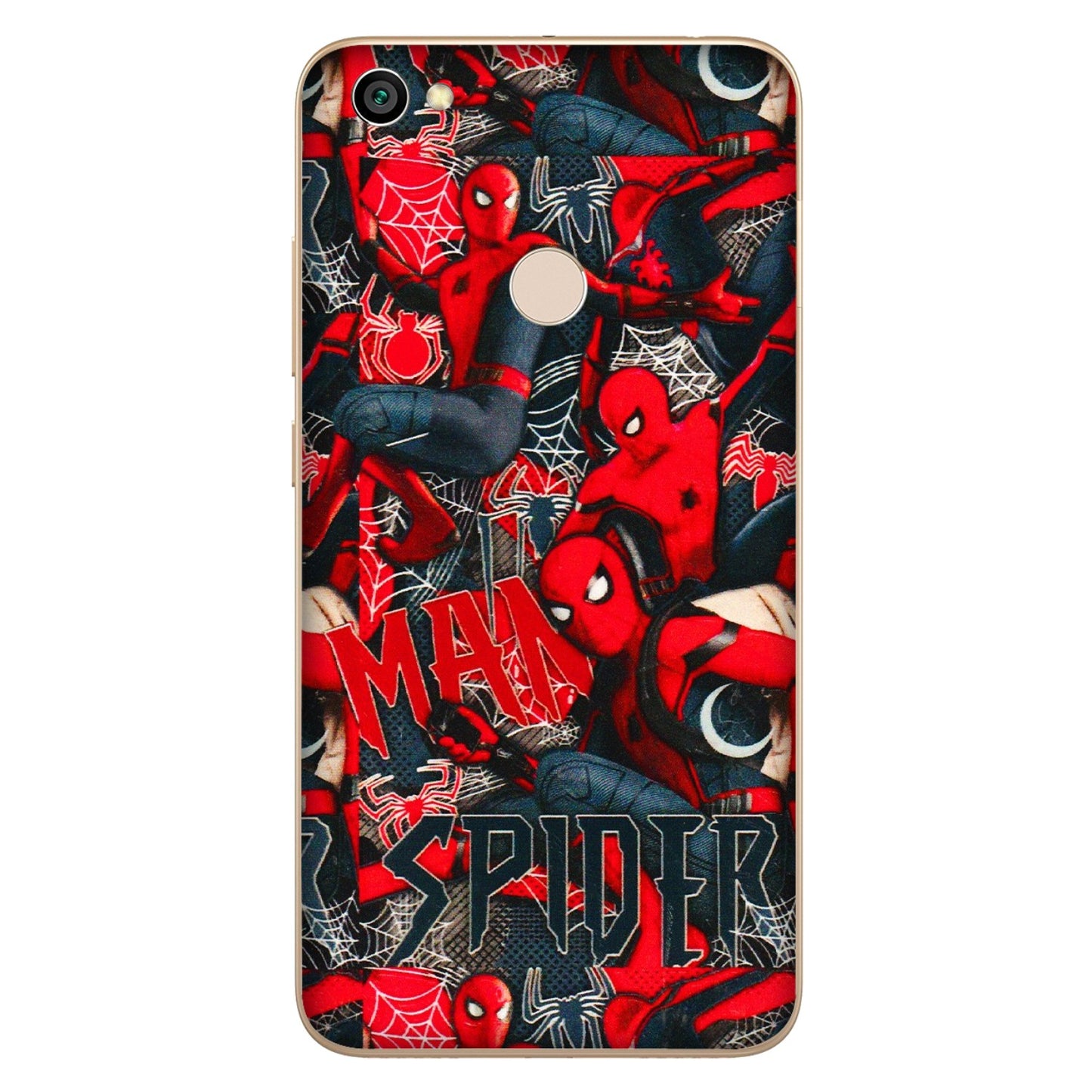 Xiaomi Redmi Phone Skins (All Models) - SpiderMan Cool - 3D Embossed Finish (L-188) Redmi Y1