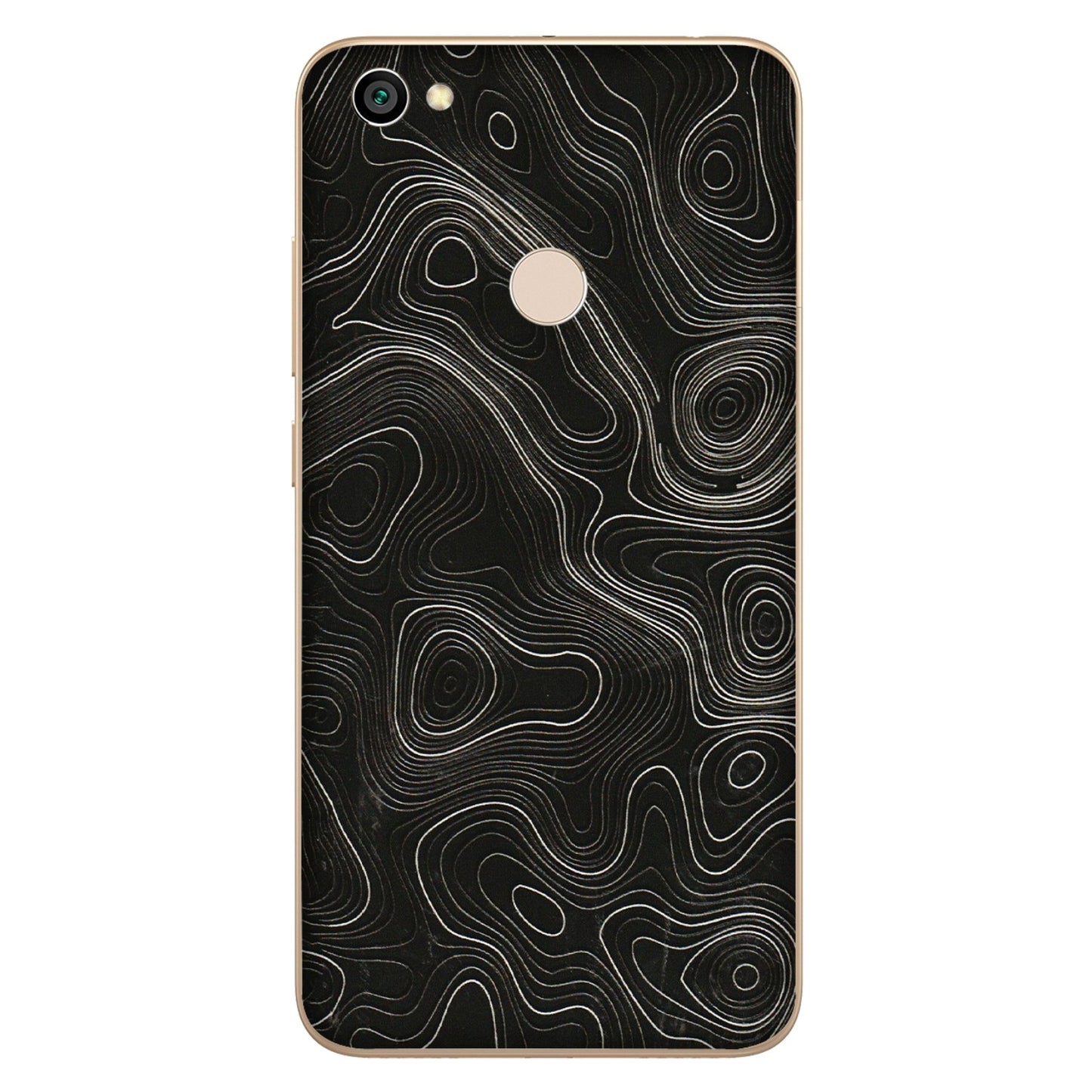 Xiaomi Redmi Phone Skins (All Models) - Black Swirl - 3D Embossed Finish (L-196) Redmi Y1