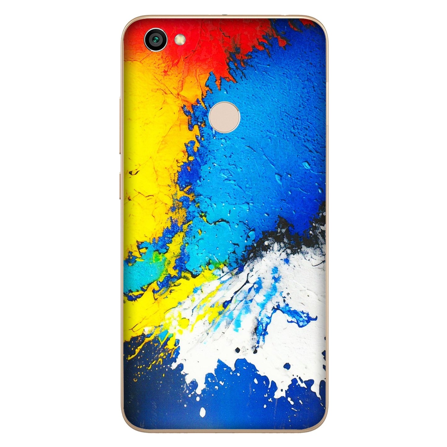 Xiaomi Redmi Phone Skins (All Models) - Acrylic Paint Spill - 3D Embossed Finish (L-229) Redmi Y1
