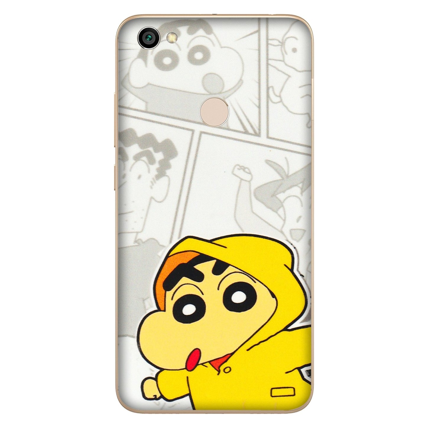 Xiaomi Redmi Phone Skins (All Models) - Yellow Shinchan Comic - 3D Embossed Finish (L-246) Redmi Y1