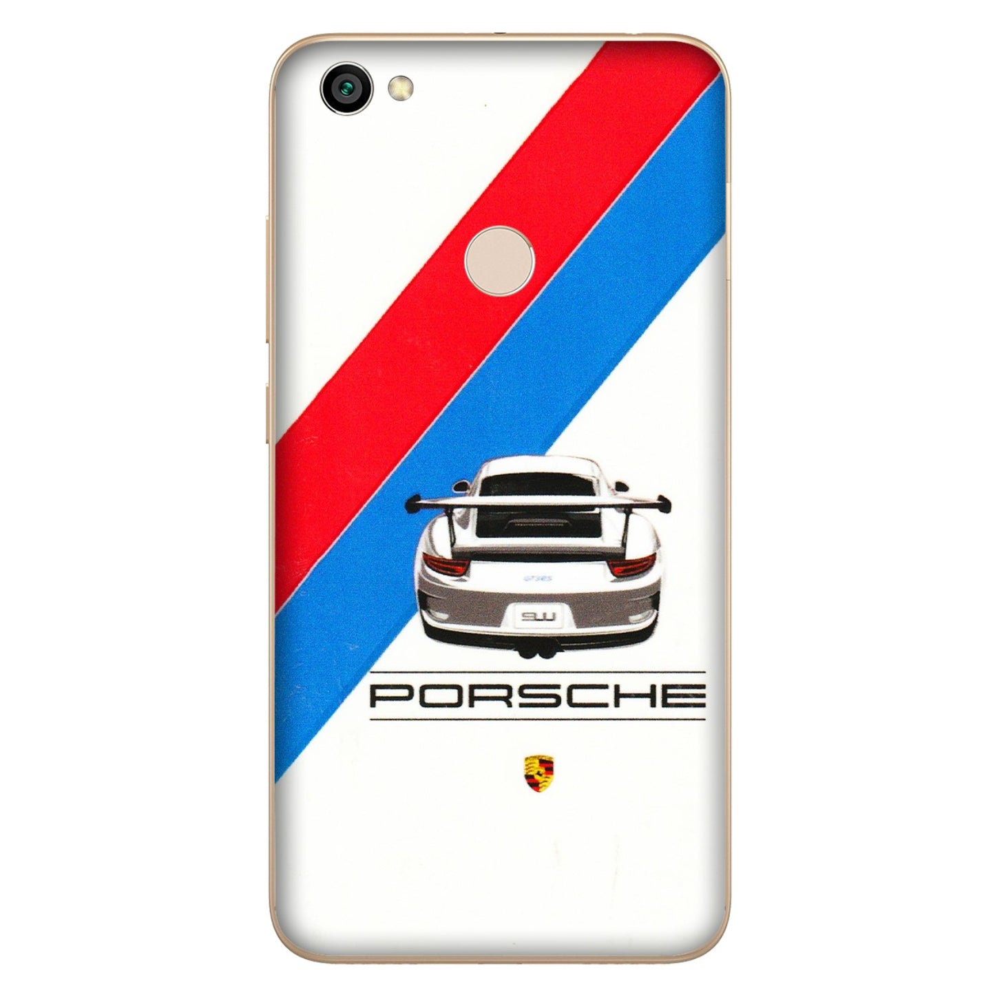 Xiaomi Redmi Phone Skins (All Models) - Porche Car Sober Logo - 3D Embossed Finish (L-248) Redmi Y1