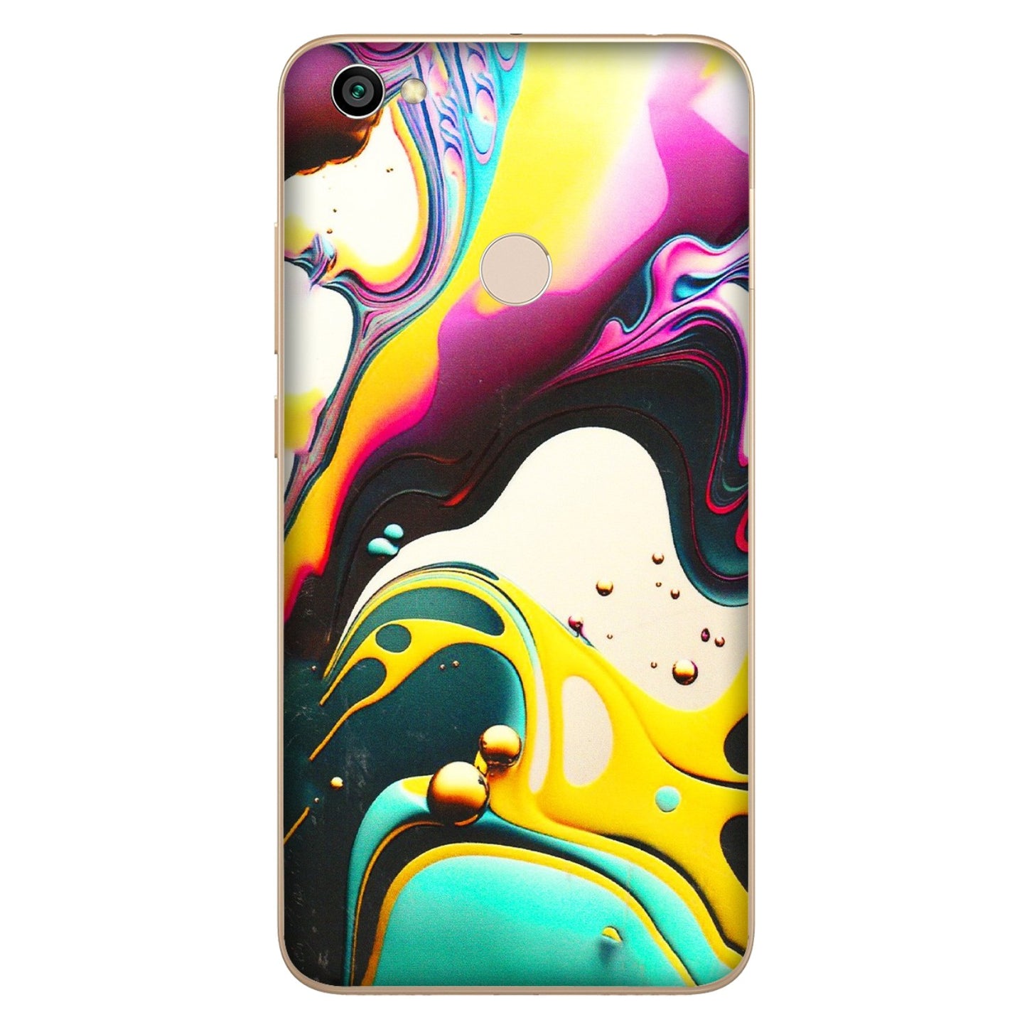 Xiaomi Redmi Phone Skins (All Models) - Multicolor Abstract pattern - 3D Embossed Finish (L-254) Redmi Y1