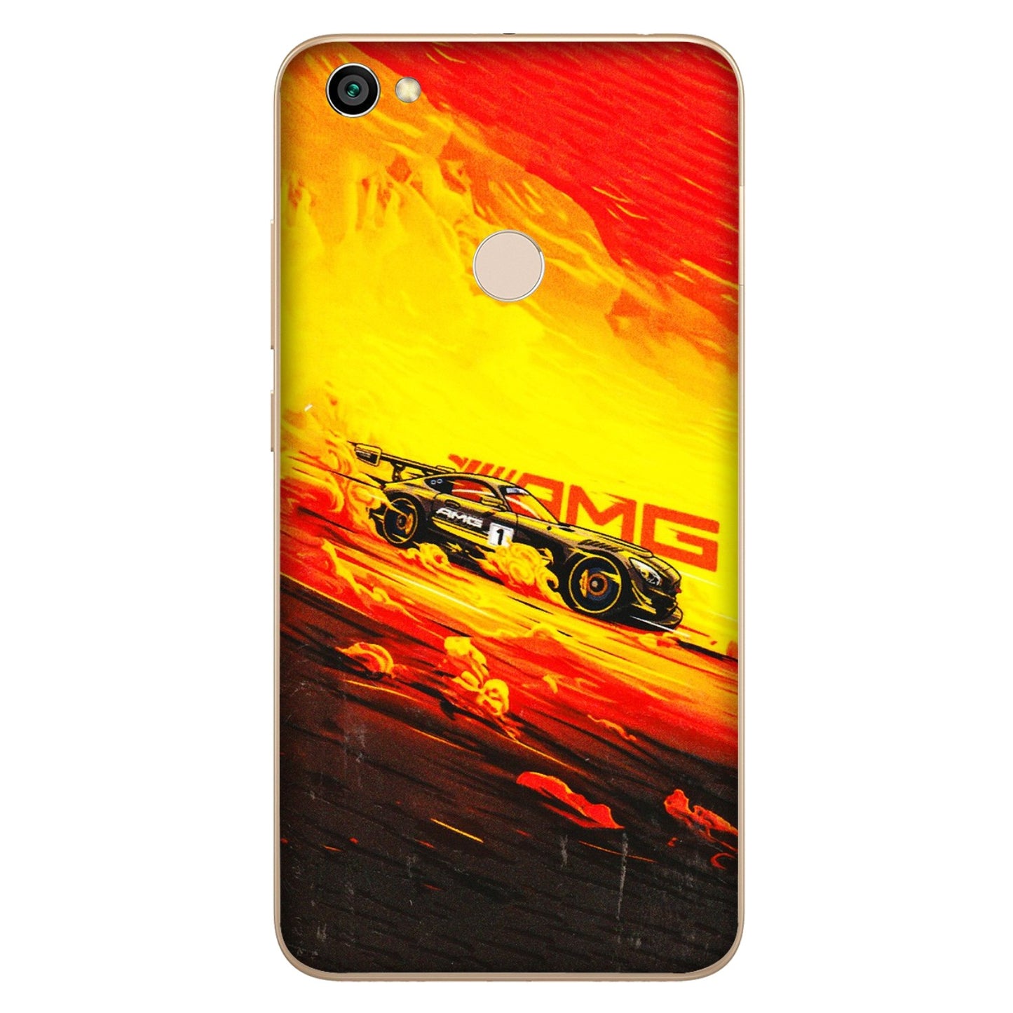 Xiaomi Redmi Phone Skins (All Models) - AMG Car Speed Cover - 3D Embossed Finish (L-256) Redmi Y1