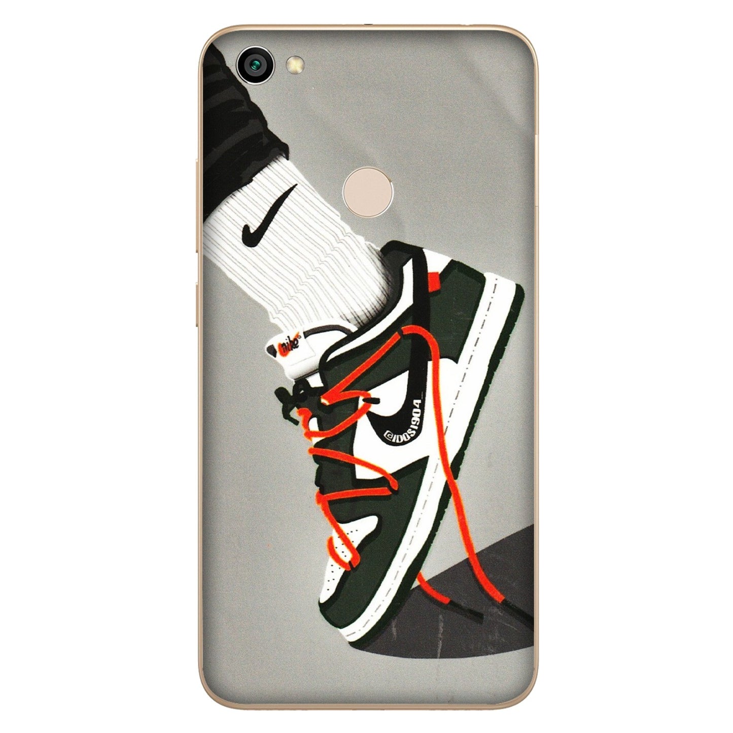 Xiaomi Redmi Phone Skins (All Models) - New Grey Sneaker - 3D Embossed Finish (L-261) Redmi Y1