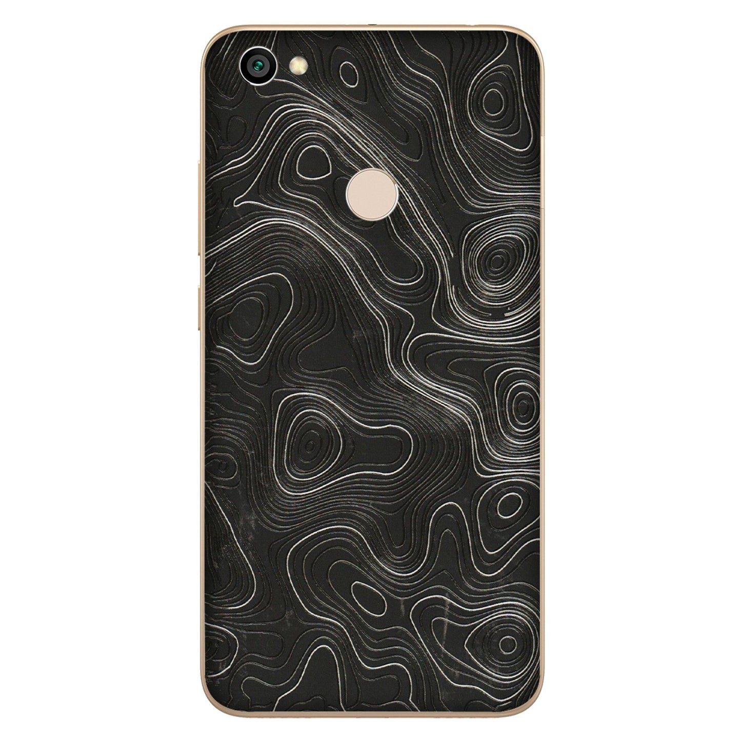 Xiaomi Redmi Phone Skins (All Models) - Abstract White Line Map - 3D Embossed Finish (L-269) Redmi Y1