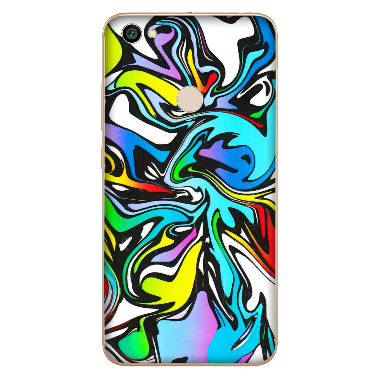 Xiaomi Redmi Phone Skins (All Models) - Abstract Colour Paints - 3D Embossed Finish (L-271) Redmi Y1