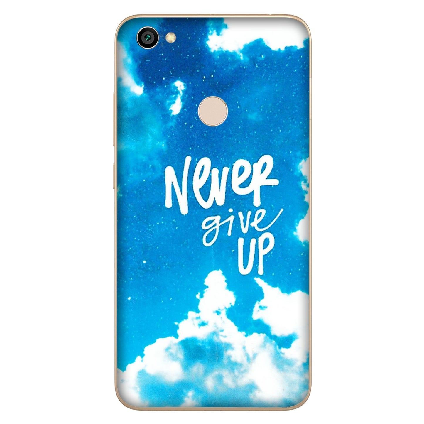 Xiaomi Redmi Phone Skins (All Models) - Never Give Up - 3D Embossed Finish (L-279) Redmi Y1
