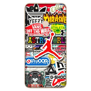 Xiaomi Redmi Phone Skins (All Models) - Multi Brands Sticker Graffiti - 3D Embossed Finish (L-37) Redmi Y1