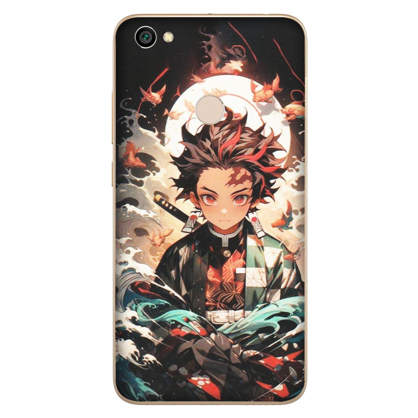 Xiaomi Redmi Phone Skins (All Models) - Tanjiro Demon Slayer Anime - Matte Finish (M-158) Redmi Y1