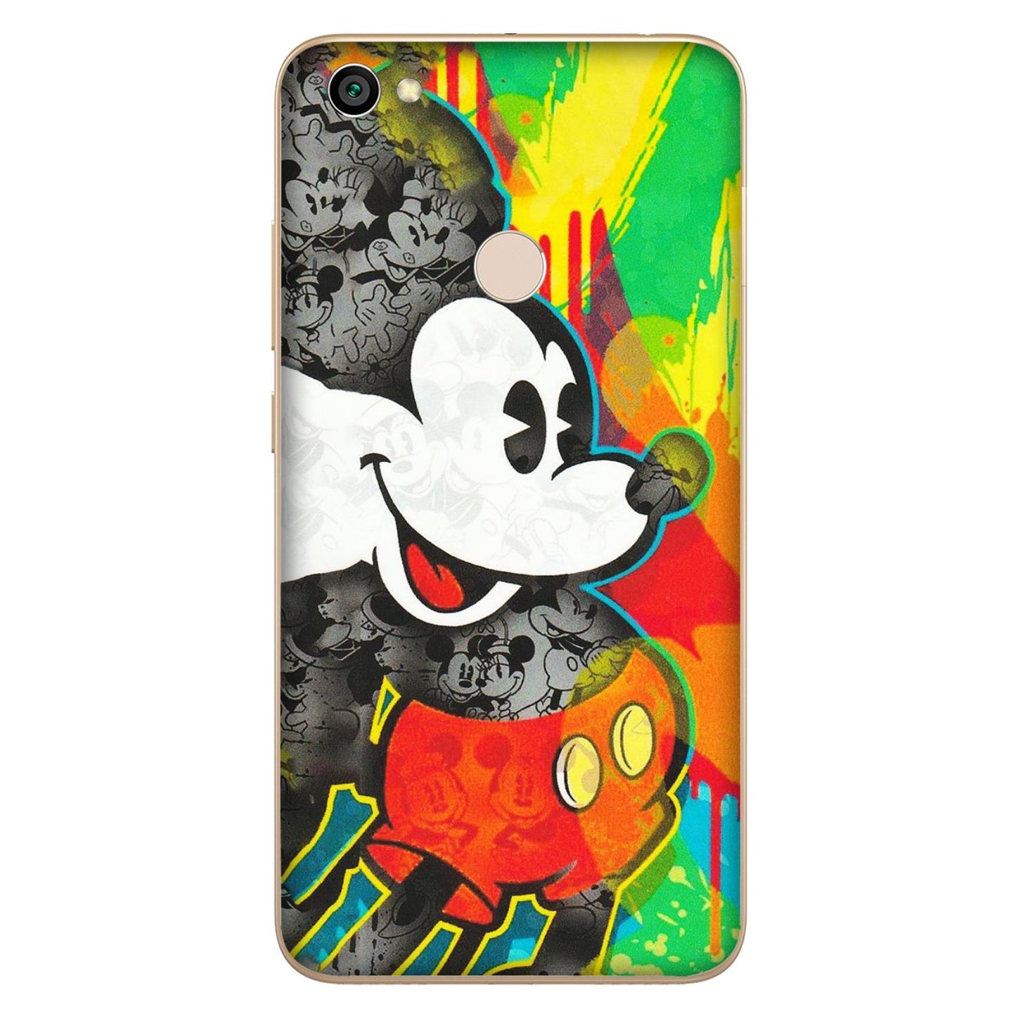 Xiaomi Redmi Phone Skins (All Models) - Multiple Mickey With Colourful Texture - Matte Finish (M-84) Redmi Y1