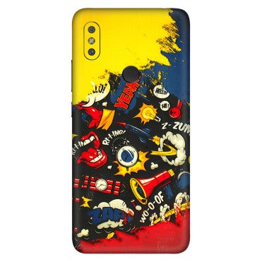 Xiaomi Redmi Phone Skins (All Models) - Pacific Doodle Art - 3D Embossed Finish (L-120) Redmi Y2