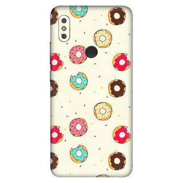 Xiaomi Redmi Phone Skins (All Models) - Mini Donuts Doodle Art - 3D Embossed Finish (L-122) Redmi Y2
