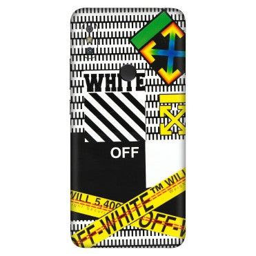 Xiaomi Redmi Phone Skins (All Models) - White Off Abstract - 3D Embossed Finish (L-172) Redmi Y2