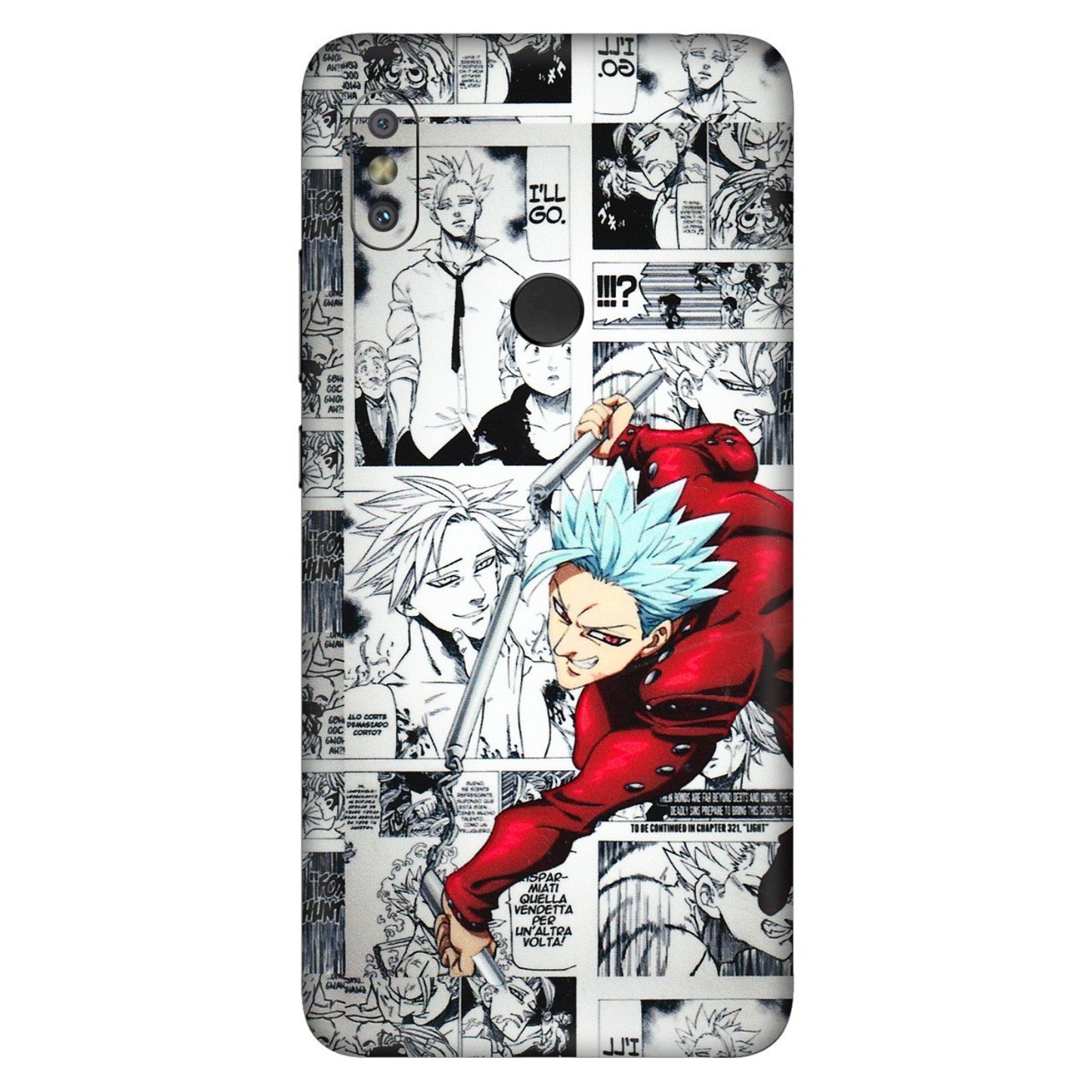 Xiaomi Redmi Phone Skins (All Models) - Anime Comic - 3D Embossed Finish (L-192) Redmi Y2